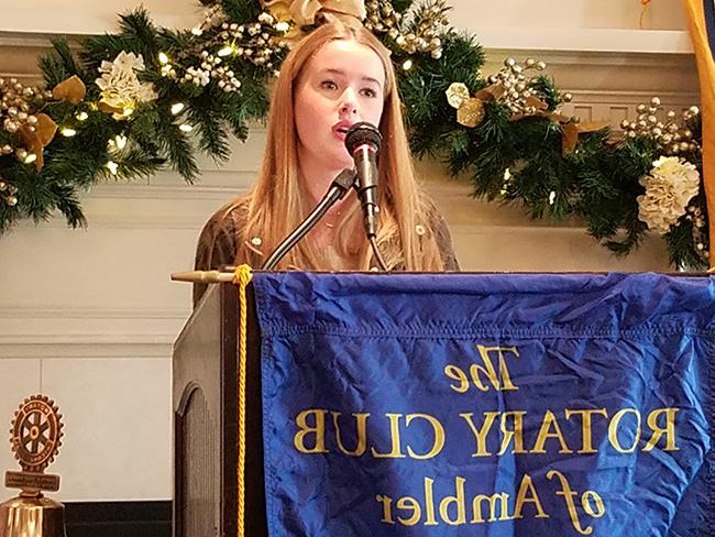 Katie Kramp '18 Named Ambler Rotary Club's Student of the Month